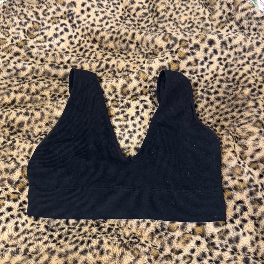 Black V-Neck bralette
